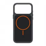 SBS D3O Core dėklas skirtas iPhone 18 Pro / 17 Pro, suderinamas su MagSafe - juodas ir oranžinis