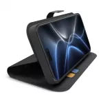 SBS Wallet Smart dėklas iPhone 18 Pro su piniginės funkcija ir stovu - juoda
