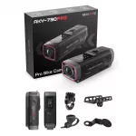 AKEEYO 730Pro 4K Handlebaro vaizdo registratorius sportinė kamera motociklams ir dviračiams - Juoda
