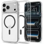 Spigen Ultra Hybrid MagSafe dėklas iPhone 18 Pro / 17 Pro - skaidrus grafito