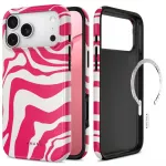 Tech-Protect Lamano MagSafe dėklas iPhone 18 Pro Max / 17 Pro Max - baltas ir rožinis