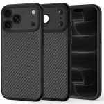 Tech-Protect MagCam MagSafe Carbon dėklas iPhone 18 Pro Max / 17 Pro Max - Juodas