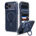 Spigen Ultra Hybrid Optik S MagSafe dėklas, skirtas iPhone 18 Pro Max / 17 Pro Max &ndash; skaidrus tamsiai mėlynas