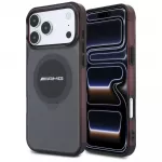 Dėklas Mercedes AMG IML Transparent Bicolor Block MagSafe, skirtas iPhone 18 Pro Max / 17 Pro Max - juodas ir bordo