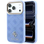 Dėklas Guess Peony 4G Small Logo MagSafe telefonui iPhone 18 Pro / 17 Pro - &Scaron;viesiai mėlynas