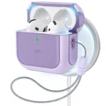 Dėklas ESR Orbit HaloLock MagSafe, skirtas Apple AirPods 4 - violetinis