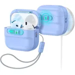 Dėklas ESR Pulse HaloLock MagSafe ausinėms Apple AirPods 4 / 5 - &scaron;viesiai mėlynas