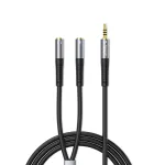 Garso adapteris Orico AX2 mini jack 3,5 mm ausinių ir mikrofono skirstytuvas 1 m &ndash; juodas