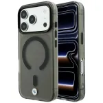 Dėklas BMW M IML Frosted Metal Logo & Trims MagSafe, skirtas iPhone 18 Pro / 17 Pro - Juodas