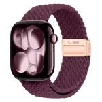 Dirželis Tech-Protect NylonMag Apple Watch 8 / 9 / 10 / 11 / 12 / SE / Ultra (44 / 45 / 46 / 49 mm), tamsiai bordo