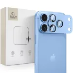 Kameros objektyvų apsaugų rinkinys Tech-Protect Camfull Fit+ iPhone 18 Pro Max, &scaron;viesiai mėlynas