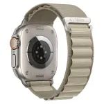 Dirželis Tech-Protect Nylon Pro Apple Watch 8 / 9 / 10 / 11 / 12 / SE / Ultra (44 / 45 / 46 / 49 mm), titano / alyvuogių