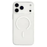 Dėklas iPhone 18 Pro / 17 Pro su MagSafe, PC, skaidrus baltas