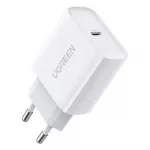 Ugreen USB įkroviklis Power Delivery 3.0 Quick Charge 4.0+ 20W 3A baltas (60450)