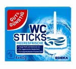 Gut & G&uuml;nstig WC Sticks Meeresfrische tualeto valymo ir gaivinimo blokeliai 4 &times; 40 g