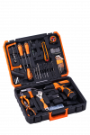 Grąžtų-suktuvų komplektas 18V 1.5Ah + priedai KD3357
