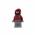 Spider-Man (Miles Morales) - Dark Red Hood, Dark Bluish Gray Legs
