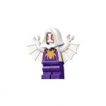 Ghost-Spider (Gwen Stacy) - Dark Purple Medium Legs, White Hood, Gold Spider Logo