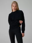 4F Moteri&scaron;kas loose sportinis džemperis be gobtuvo - juodas M M