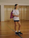 Sportinis komplektas mergaitėms kūno kultūros pamokoms (mar&scaron;kinėliai+&scaron;ortai+mai&scaron;as) - daugiaspalvis 146/152 (10-12 metai)