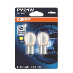 Osram lemputės CHROM, BAU15s, PY21W, 21W 7507DC-02B
