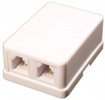 Telefono lizdas 2x 6P4C PN6-4 (2 lizdai)