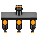 Comfort čiaupo jungtis su trimis žarnų pajungimais On/ff