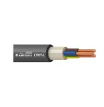 Kabelis Lietkabelis CYKY-L, 3 x 2.5 mm&sup2;, juodas