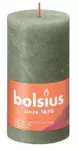 Žvakė, cilindrinė Bolsius Rustic, 13/6.8 cm, alyvuogių žalia