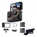 Insta360 Ace Pro 2 veiksmo kamera 8K Xplorer Bundle Dual baterija EU, juoda spalva