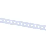Tvirtinimo juosta, perforuota, 12 x 0.7 mm, 3 m, balta