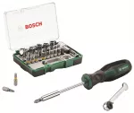 Atsuktuvas ir antgalių rinkinys Bosch, 27 vnt.