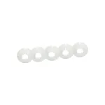 Žiedas vamzdžiams, 18 mm, baltas, 5vnt