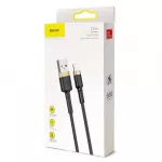 Baseus Lightning Cafule laidas 2A, 3m / (CALKLF-RV1), juoda / auksinė spalva