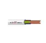 Kabelis Lietkabelis BVV-LL, 4 x 2,5 mm&sup2;, baltas