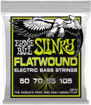 Ernie Ball Cobalt Flatwound Regular Slinky EB2812 - bosinės gitaros stygos 50-105