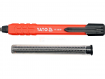 YATO dailidės pie&scaron;tukas su automatiniu mechanizmu + 5 atsarginiai &scaron;erdeliai