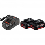 Bosch 2 x akumuliatorius GBA 18 V-Li 5,0 Ah + GAL 1880 CV