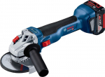 Bosch akumuliatorinis kampinis &scaron;lifuoklis GWS 18V-10 2 x 4,0 Ah