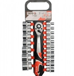 Yato raktų lizdų rinkinys 1/2" 19 dalių