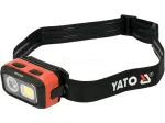 YATO galvos žibintas 500 lm, IP54, maitinamas akumuliatoriumi ir baterijomis, YT-08593