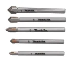 Makita stiklo grąžtų rinkinys 4-8 mm, 5 dalių