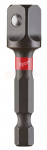 Milwaukee adapteris lizdui Shockwave 1/4"-3/8" kvadratas