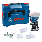 Bosch akumuliatorinis kra&scaron;to frezeris GKF 18V-8, be akumuliatoriaus ir įkroviklio