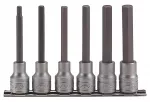 Galvos antgalių komplektas Teng Tools HEX 5-12 mm 1/2", ilgi, 6 dalių