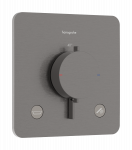 Du&scaron;o mai&scaron;ytuvas Hansgrohe Ecostat Comfort Q įmontuojamas su termostatu, 2 įrenginiams, (su apsaugos sistema) &scaron;lifuotas juodas chromas 33717340