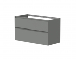 Vonios spintelė Kame Loft 120cm 2 stalčiai, dvigubas Pearl Grey BUD/12-3DR/D37-LFT