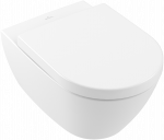 Pakabinamas tualeto puodas Villeroy & Boch Subway 2.0 Rimless, 370x560 mm, be dangčio SupraFix, baltas