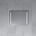 Stikla Serviss Veidrodis su LED ap&scaron;vietimu EMILIA 70x100 cm
