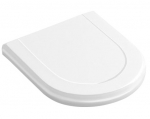 Tualeto dangtis Villeroy & Boch Hommage, Soft Close/QR, baltas/nerūdijantis plienas, 8809S1R1